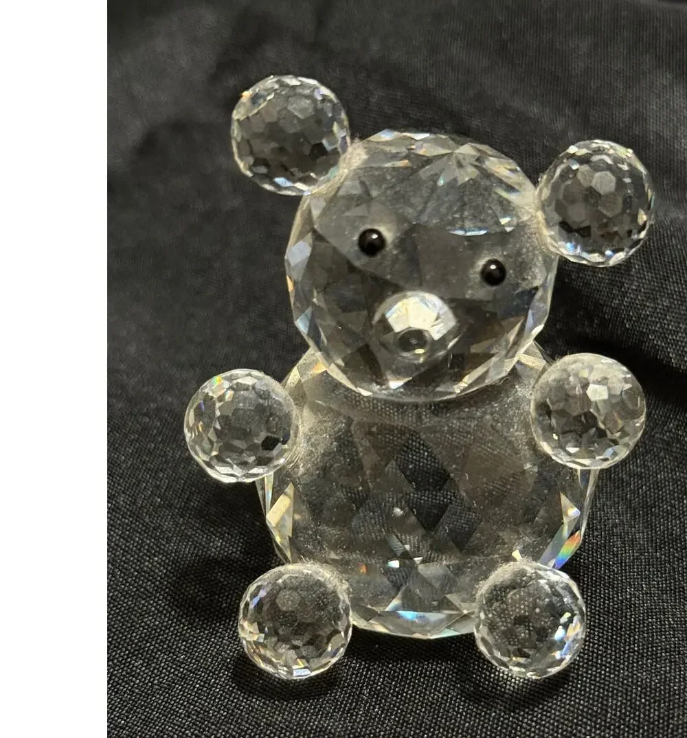 Asfour Egyptian Crystal Bear Figurine - RARE - 3